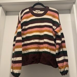 Madewell Multicolor Striped Crew Neck Sweater